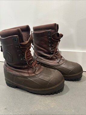 Men's Lined LaCrosse Brown Waterproof Work Boots - see notes about sizing
